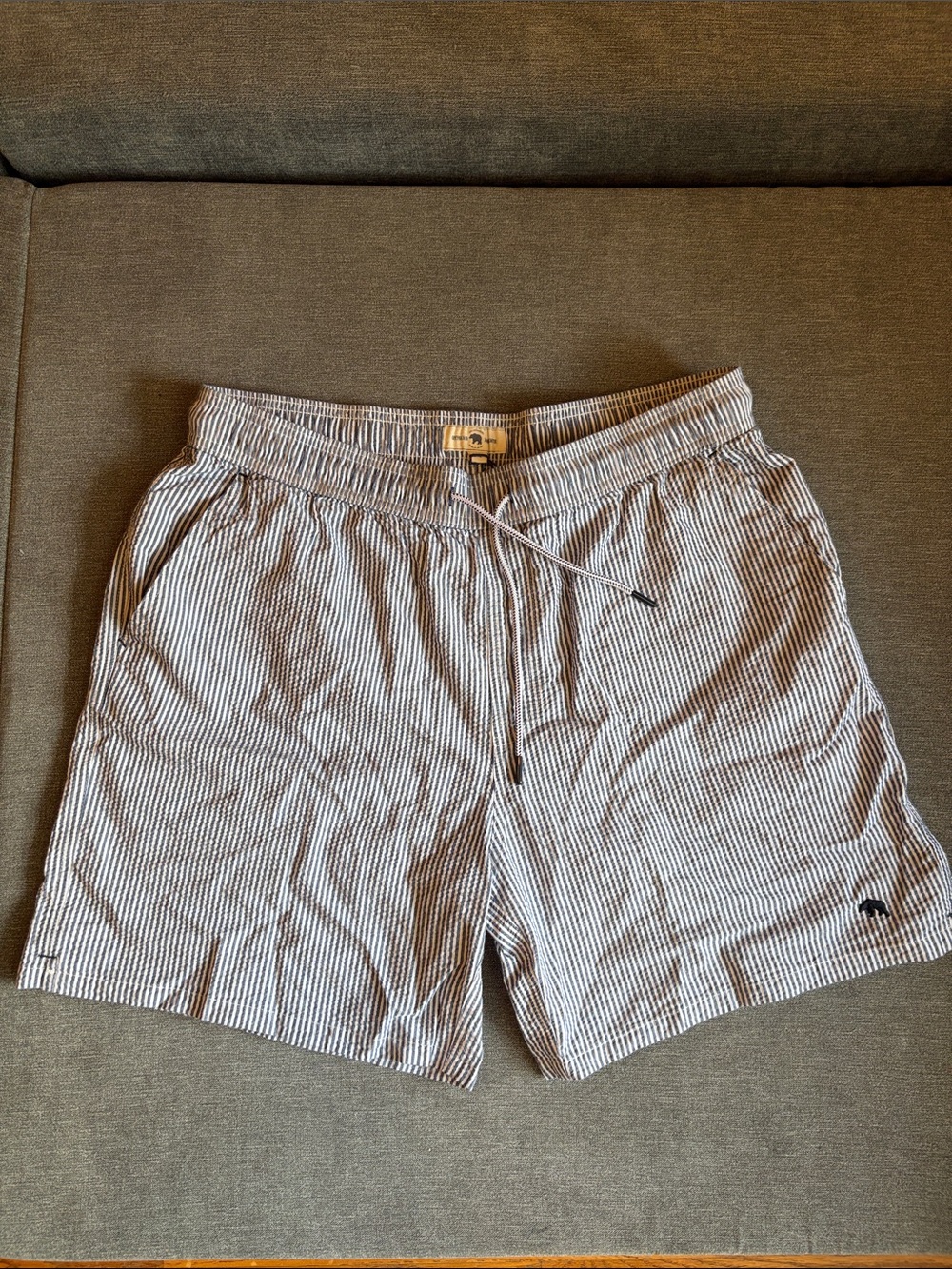 Onward Reserve Coastal Seersucker Swim Trunks (NEW WITH TAGS)